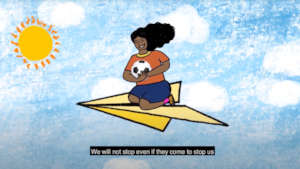 Girl at SELF academy : Breaking barrier to play