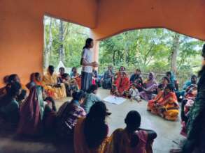 Girls Sharing Stories in the Community