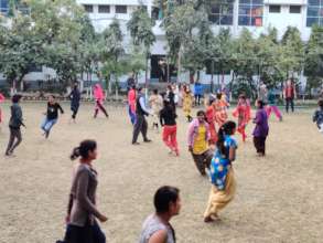 During the Theatre and Body Movement Workshop
