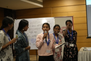 Participants sharing their insights from SELF