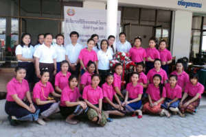Team and Girls at our Social Enterprise Opening