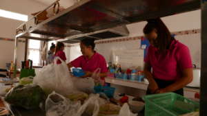 Working in the SENGSAVANG restaurant