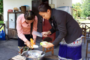 Lunch Preparation in the Shelter