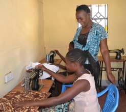 Dress-making class in progress at the GEC