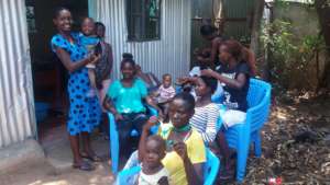 Beneficiaries at the GEC during practical session