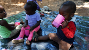 Children enjoying nutritious Porridge
