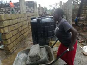 Women supporting construction of GEC