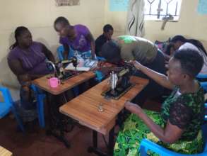 Dress-making class in progress at the GEC