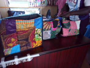 Some of the creative bags done by the girls