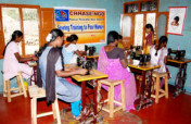 Support sewing training to poor women
