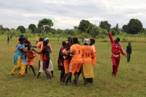 Betty facilitating a life skill game