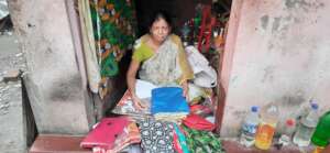Bula sells garments from her home