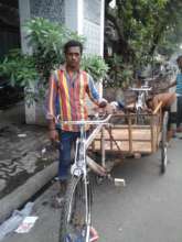 Safikul with his new cycle van
