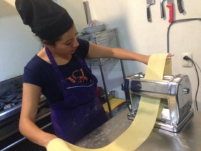 Azucena Making Pasta