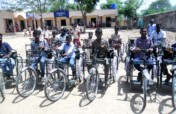 Tricycles,hearing aids,specs to disable children