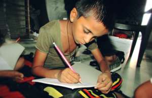 Children studying at Pathshala school