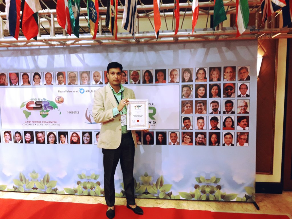 RSKS CEO Receiving Global NGO Leadership award