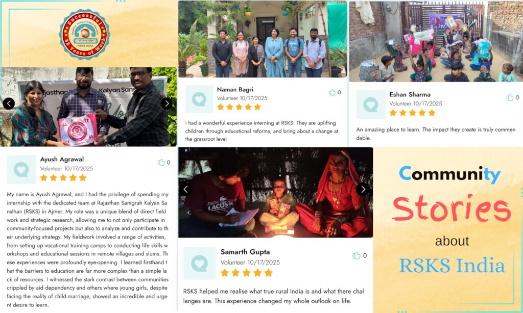 Community Stories about RSKS India...