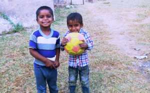 Pathshala children Playing Football