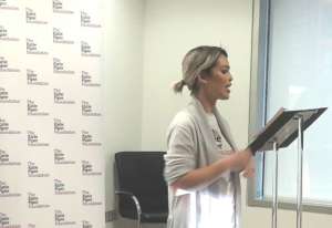 Katie in action at the Personal Development Day