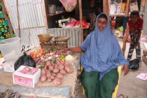 Fatuma at her shop