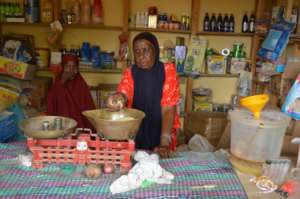 Habiba in her Shop