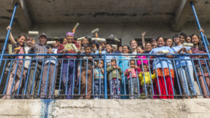 Our community paint party at Adarsha school