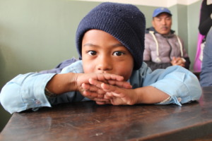 Back in class at the Adarsha school, thanks to you