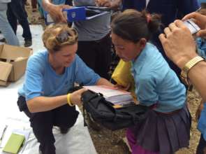We're also providing school supplies