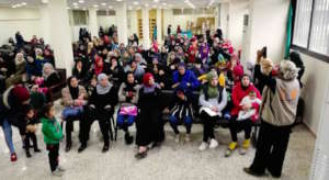 Women attend DfG Kit distribution