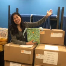 Cesi Monroe with DfG Kits ready for travel!