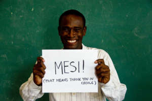 On behalf of Ansly, "Mesi" (or Thank You)