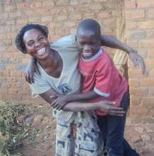 Mother and son happily reunited