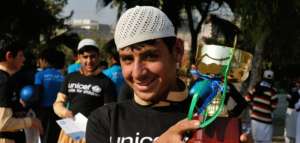 Muhammad at the PEAD sports day