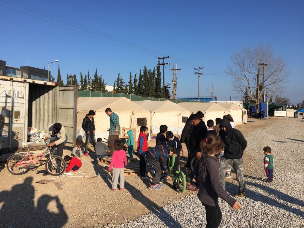 Share Hope with Refugees at Camp Oinofyta Greece