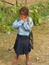 Girl in school uniform