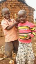 Kulwa and Jenifer are happy orphans of food access