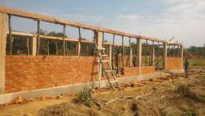 Food factory building under construction at Zeze