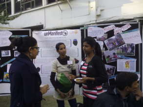 Sahiba speaks with interested participants