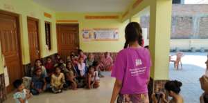 Community meeting to educate community members