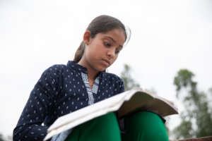Muskan spending her time in self studies