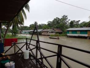 Floods in the community of Nueva Saposoa