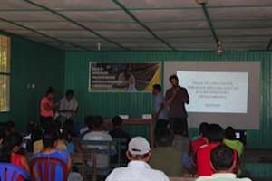 Workshop in the Shipibo community of Poayan