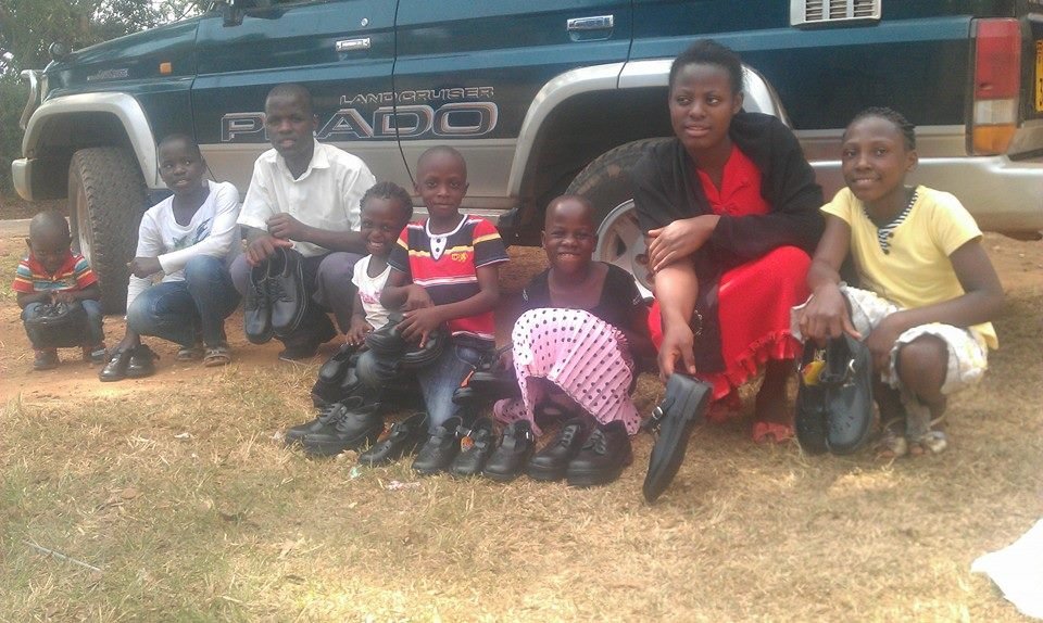 15 kids need New school shoes in Uganda