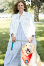 Aspen and her handler, Kelly
