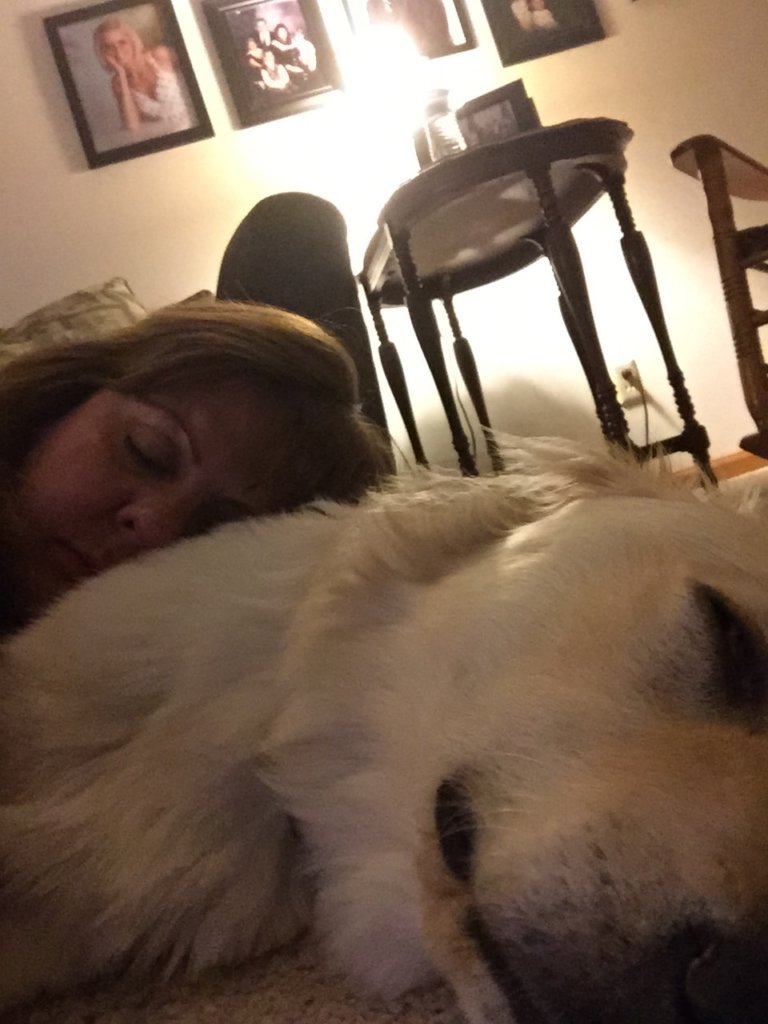 Cuddle time with Mom