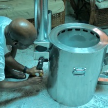 Installing stove