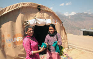 Meeting at UNFPA Female Friendly Space