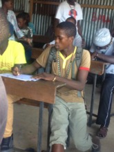 Tom in Class at Glad's House