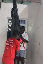 A boxing session with our Director, Bokey